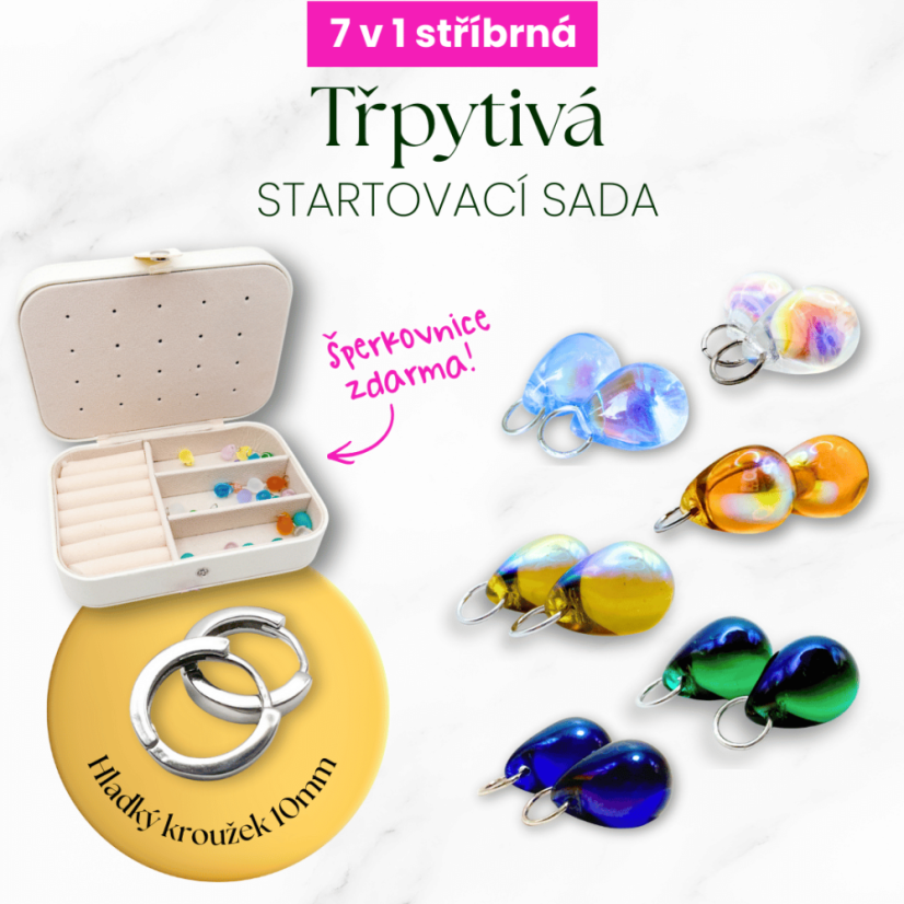 Třpytivá startovací sada se šperkovnicí zdarma