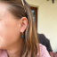Earcuff Céčko rhodiované stříbro