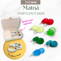 Matná startovací sada (Chirurgická ocel) se šperkovnicí zdarma