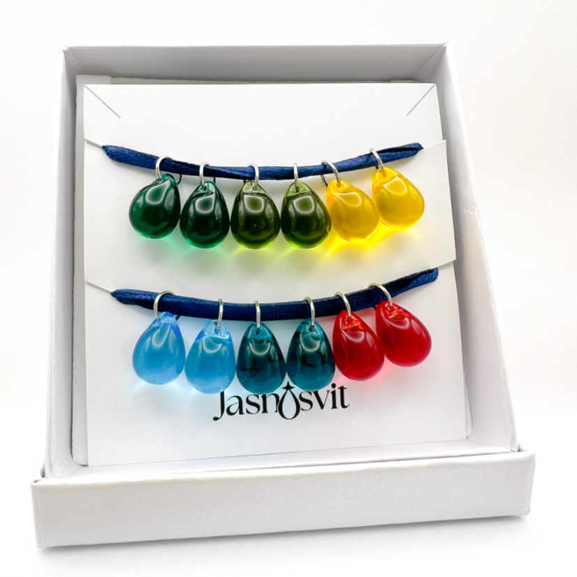 Duhová paleta sklíček