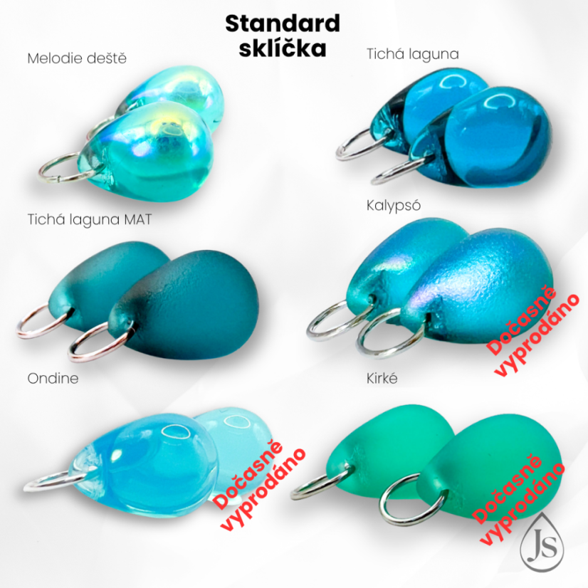 Set náušnic 4v1 podle Tebe se sklíčky ZDARMA! - DESIGN KROUŽKU: 10mm kroužky opálové (rhodiované stříbro)