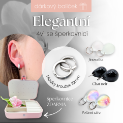 Elegantní - dárkový balíček se šperkovnicí zdarma!