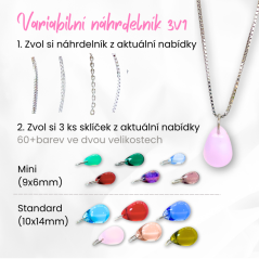 Sada náhrdelníku 3v1 podle Tebe