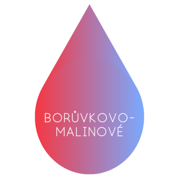 Borůvkovo-malinové - Efekt sklíčka - Batikované
