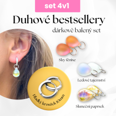 Set náušnic 4v1- Duhové bestsellery!
