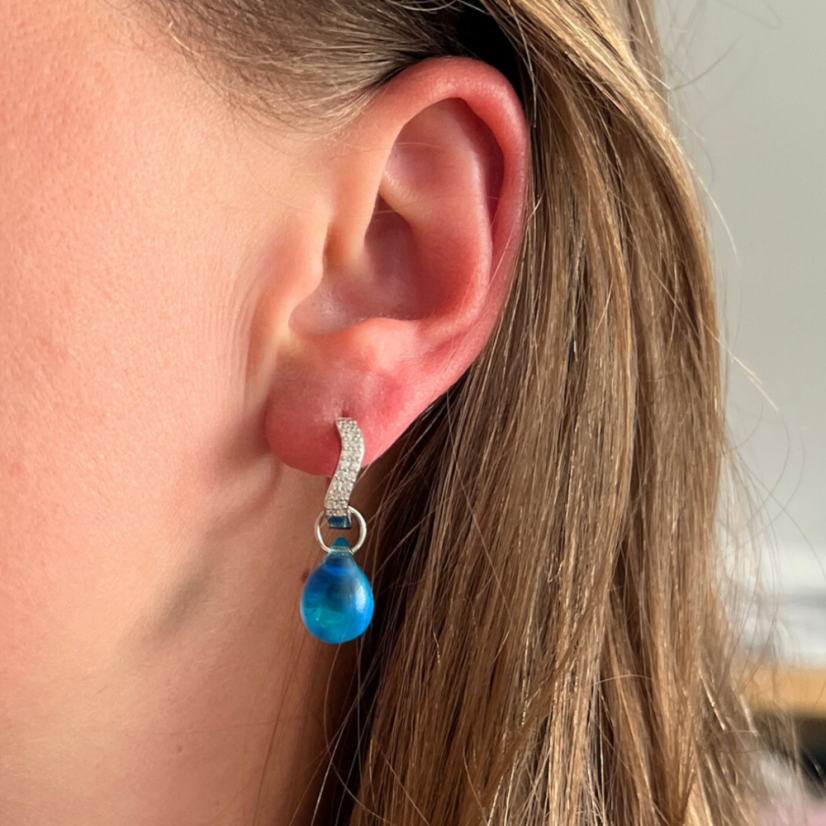 Kroužek "Třpytivá vlnovka" 10 mm