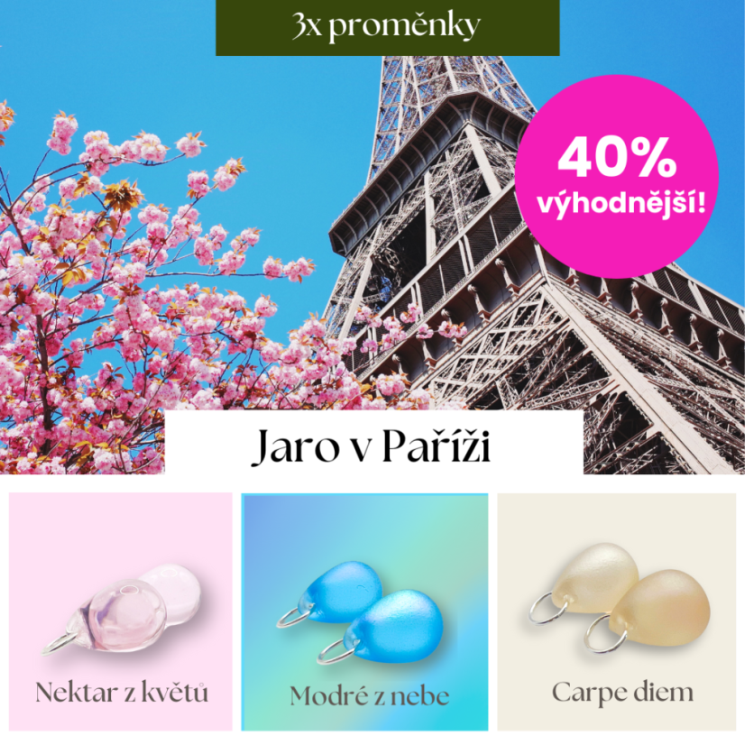 Jaro v Paříži (sklíčka 2+1)