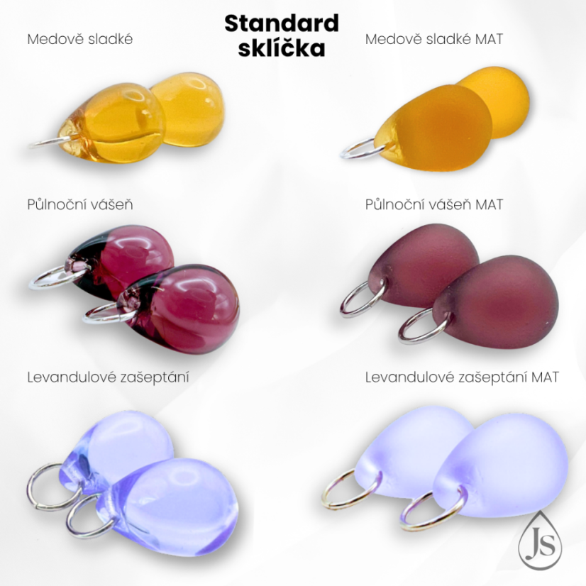 Set náušnic 4v1 podle Tebe se sklíčky ZDARMA! - DESIGN KROUŽKU: 10mm kroužky opálové (rhodiované stříbro)