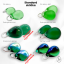 Set náušnic 4v1 podle Tebe se sklíčky ZDARMA! - DESIGN KROUŽKU: 10mm kroužky opálové (rhodiované stříbro)