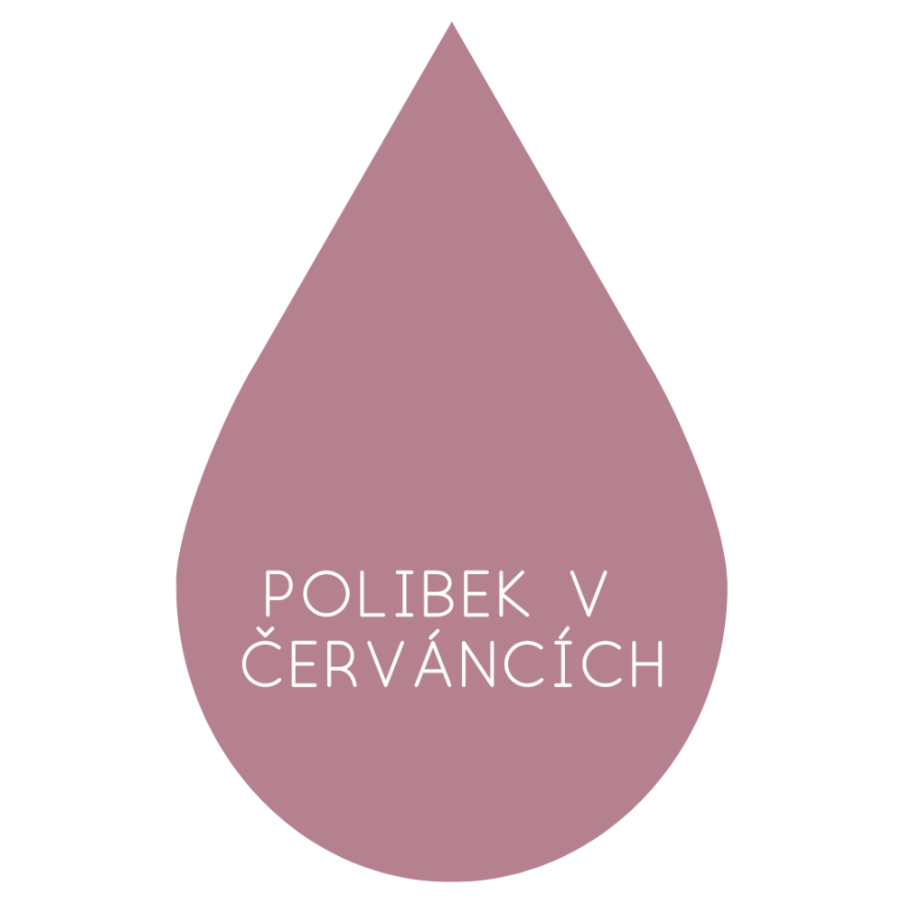 Polibek v červáncích - Tvar Sklíčka - Mini kapičky