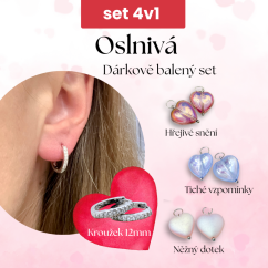 Oslnivá - Set náušnic 4v1 (12mm se zirkony)
