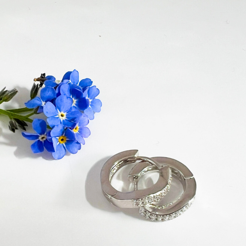 Kroužek "Třpytivá vlnovka" 10 mm