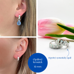 Bílé opálové kroužky