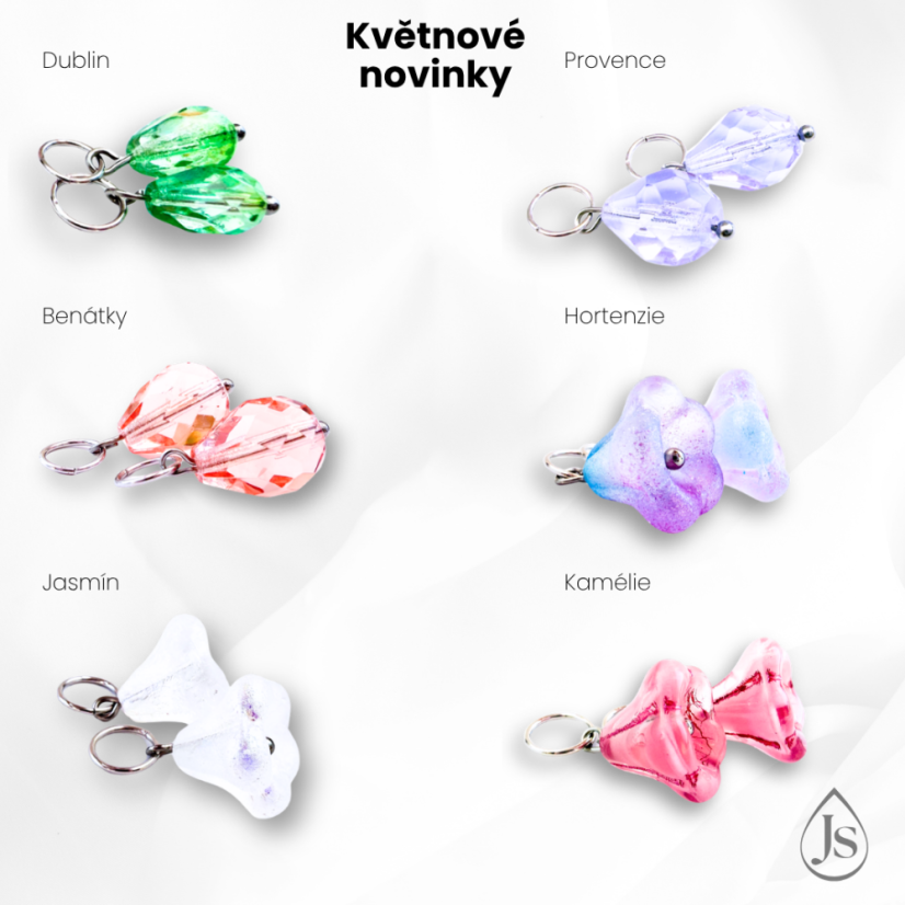 Set náušnic 4v1 podle Tebe se sklíčky ZDARMA! - DESIGN KROUŽKU: 10mm kroužky opálové (rhodiované stříbro)