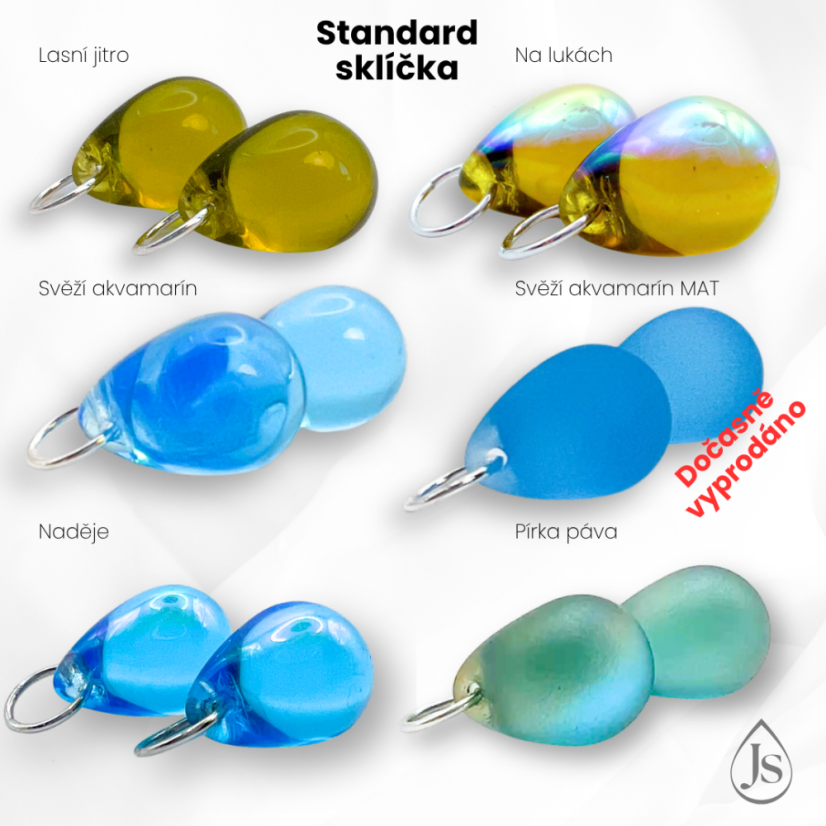 Set náušnic 4v1 podle Tebe se sklíčky ZDARMA! - DESIGN KROUŽKU: 10mm kroužky opálové (rhodiované stříbro)