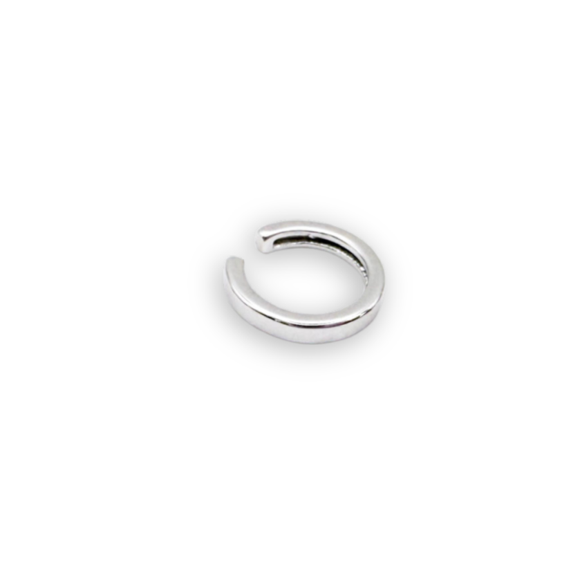 Earcuff Céčko rhodiované stříbro