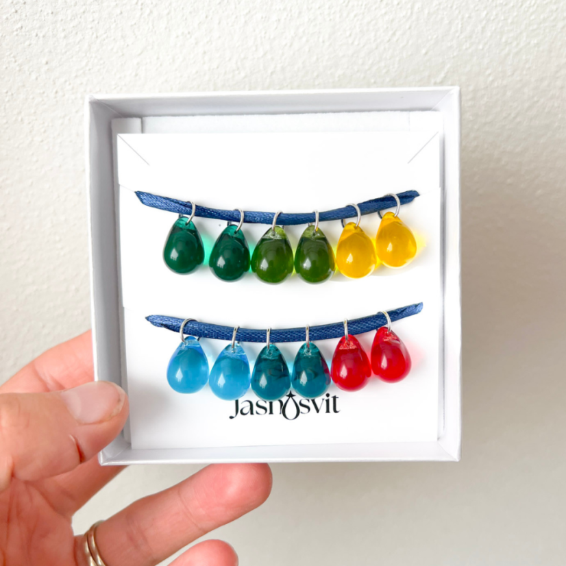 Duhová paleta sklíček