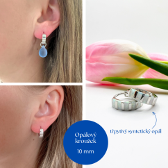 Bílé opálové kroužky