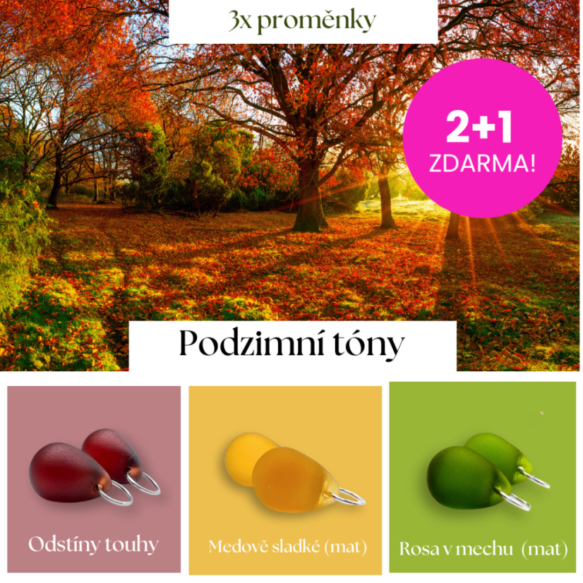 Podzimní tóny - Kolekce sklíček (Proměnky)