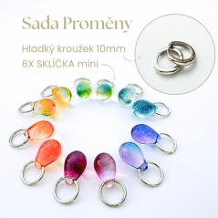 Kolekce Proměny: sklíčka (mini) + hladký kroužek