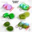Set náušnic 4v1 podle Tebe se sklíčky ZDARMA! - DESIGN KROUŽKU: 10mm kroužky opálové (rhodiované stříbro)