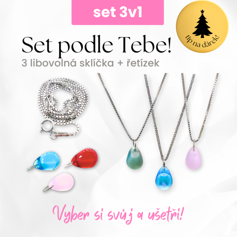 Sada náhrdelníku 3v1 podle Tebe