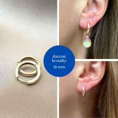 Hladký kroužek zlacený (10 mm)