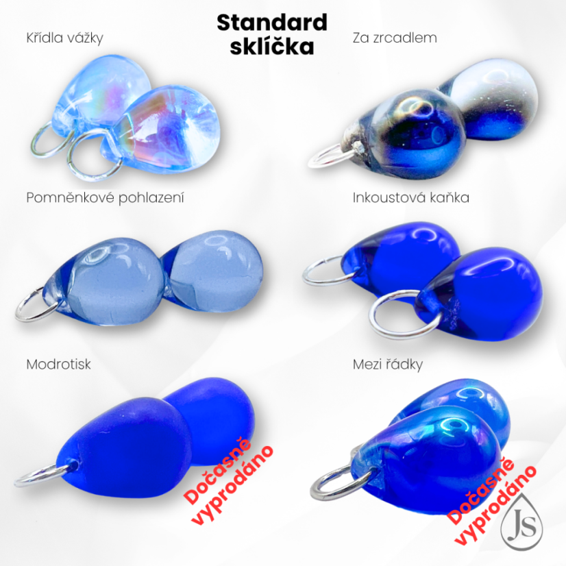 Set náušnic 4v1 podle Tebe se sklíčky ZDARMA! - DESIGN KROUŽKU: 10mm kroužky opálové (rhodiované stříbro)
