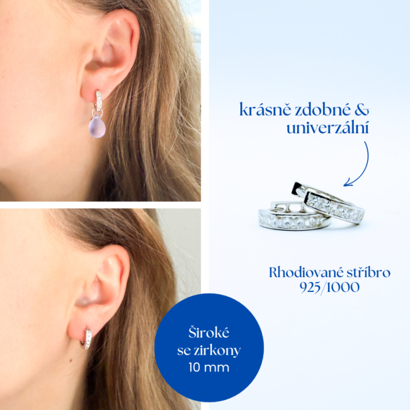 Set náušnic 4v1 - "Ve vlnách"