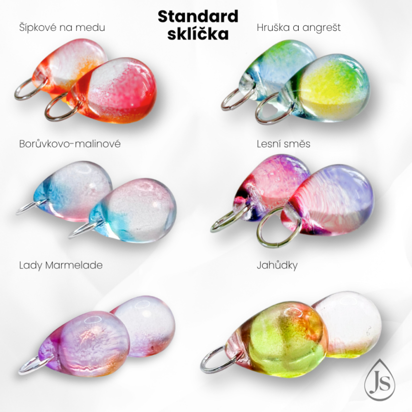 Set náušnic 4v1 podle Tebe se sklíčky ZDARMA! - DESIGN KROUŽKU: 10mm kroužky opálové (rhodiované stříbro)