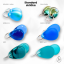 Set náušnic 4v1 podle Tebe se sklíčky ZDARMA! - DESIGN KROUŽKU: 10mm kroužky opálové (rhodiované stříbro)