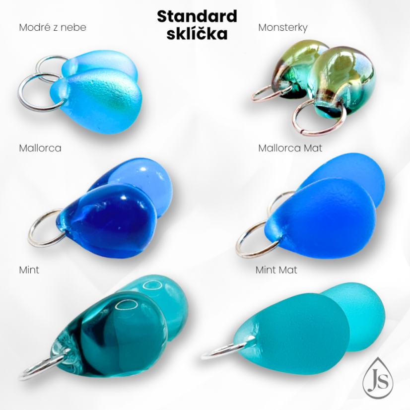 Set náušnic 4v1 podle Tebe se sklíčky ZDARMA! - DESIGN KROUŽKU: 10mm kroužky opálové (rhodiované stříbro)