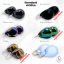 Set náušnic 4v1 podle Tebe se sklíčky ZDARMA! - DESIGN KROUŽKU: 10mm kroužky opálové (rhodiované stříbro)