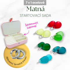 Matná startovací sada se šperkovnicí zdarma (chirurgická ocel)