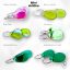 Set náušnic 4v1 podle Tebe se sklíčky ZDARMA! - DESIGN KROUŽKU: 10mm kroužky opálové (rhodiované stříbro)