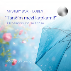 Mystery box duben - "Tančím mezi kapkami" (stříbrná verze)