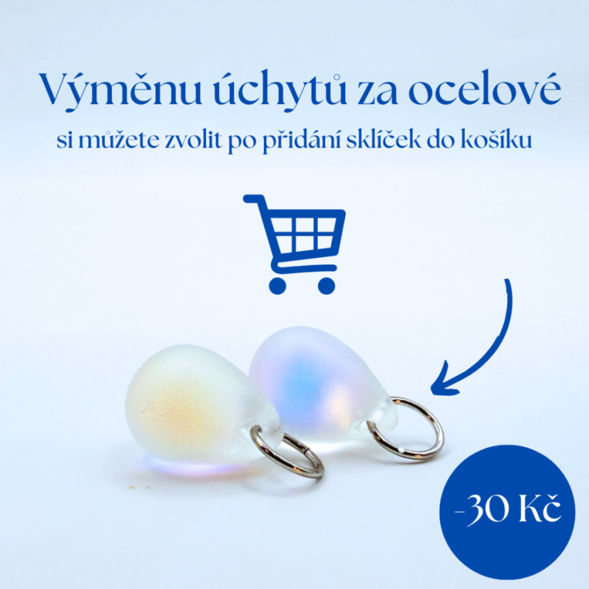 Změna úchytů sklíček za ocelové